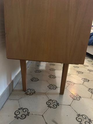 Cómoda vintage madera y metal