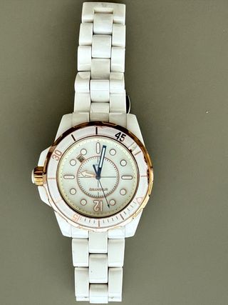 Reloj Aristocrazy Cerámica Blanco y Oro