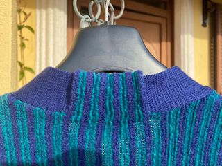 Cardigan Dior Vintage Blu/Verde anno 1973