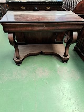 Mueble antiguo decorativo madera y mármol