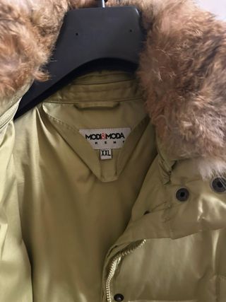 Piumino donna verde lungo tg 48