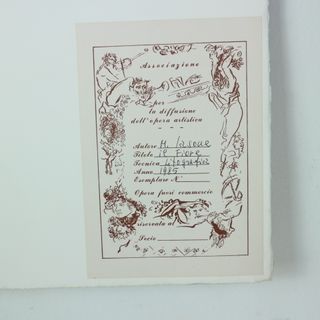 DISEGNO LITOGRAFIA MAURA JASONI IL FIORE 1985