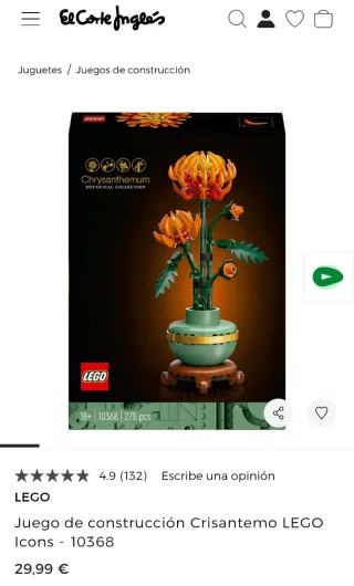 LEGO Botanical Collection Crisantemo