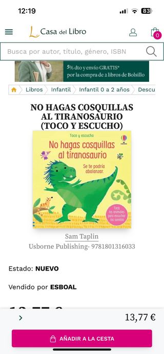 NO HAGAS COSQUILLAS AL TIRANOSAURIO