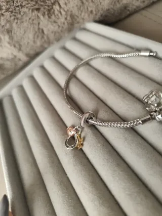 Colgante triple suerte trébol herradura mariquita