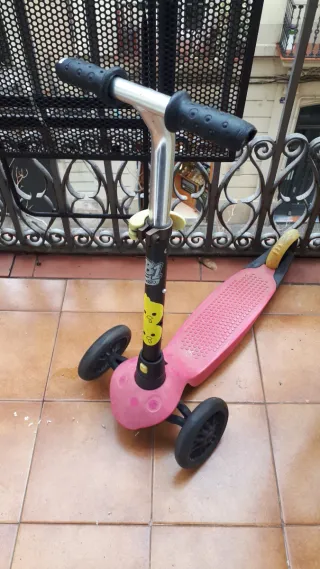 Patinete infantil 3 ruedas rosa