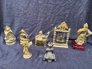 Lote 7 bronces chinos figuras