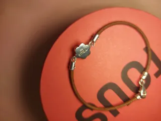 Pulsera Tous Flor Esmaltada Marrón