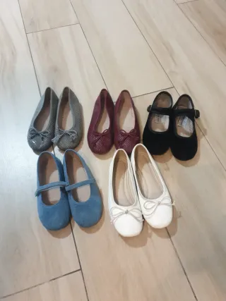 Lote manoletinas Talla 28 poco uso