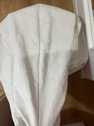 Puff di pelle bianco