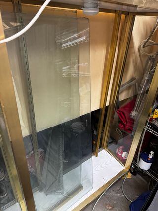 Vitrina expositor peluquería