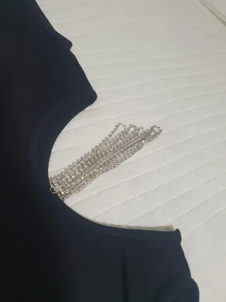 Body Zara Negro Brillantes Lateral