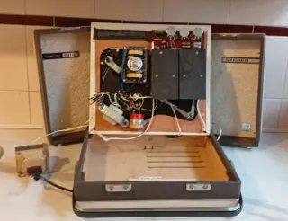 Tocadiscos Portátil Cosmo Beige/Marrón