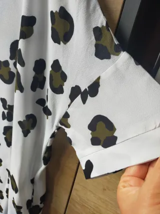 Blusón manga corta estampado animal print