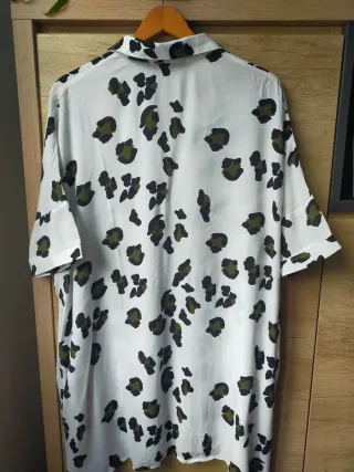 Blusón manga corta estampado animal print