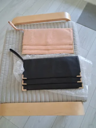 Lote 2 bolsos: negro y rosa