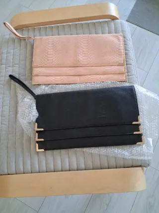 Lote 2 bolsos: negro y rosa