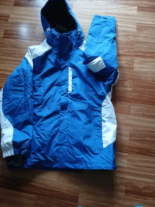 Anorak Quechua Azul y Blanco Talla M