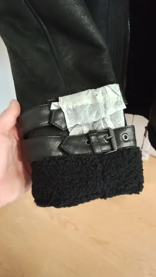 Chaquetón Zara Hombre Negro