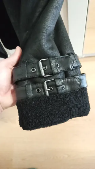 Chaquetón Zara Hombre Negro