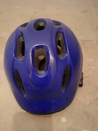 Casco bicicleta niño azul