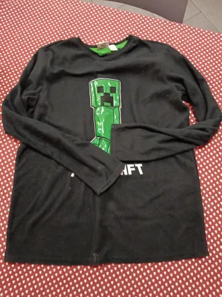 Maglia Minecraft Creeper Bambino