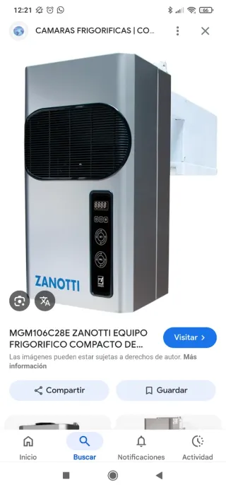 Motor Zanotti para cámara frigorífica