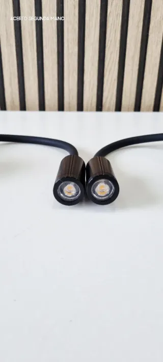 2 LÁMPARAS LED PARED NEGRAS