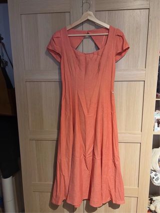 Vestido midi Pedro del Hierro salmón