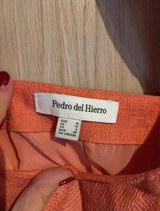 Vestido midi Pedro del Hierro salmón