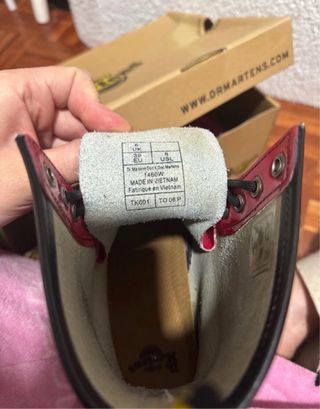 Botas Dr. Martens rojas charol
