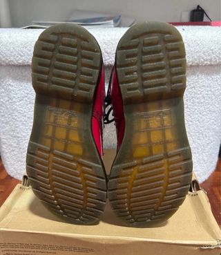 Botas Dr. Martens rojas charol