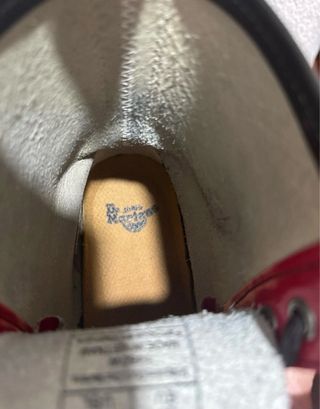 Botas Dr. Martens rojas charol