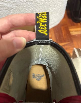 Botas Dr. Martens rojas charol