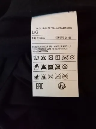 Camiseta lentejuelas manga corta, con forro. L/G