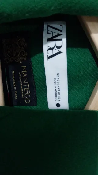 Abrigo Zara Manteco. Talla XS