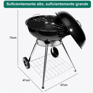 HYCHIKA Barbacoa de Carbón Redonda