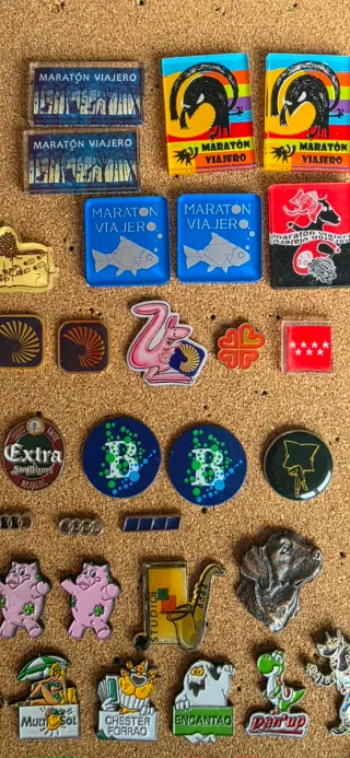 Lote de Chapas y Pines Coleccionables