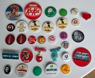 Lote de Chapas y Pines Coleccionables
