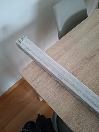 Cortina gris y blanca 1.60x2.00m