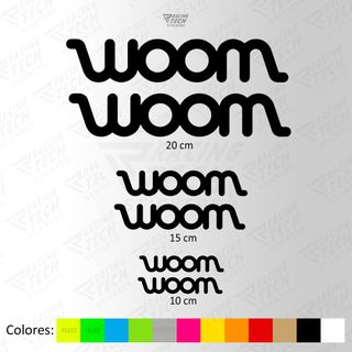 Pegatinas Woom bicicleta