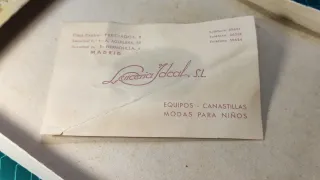 Antigua Caja lencería DUCAL, de comercio en cartón