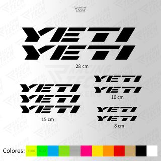 Pegatinas YETI mtb descenso dh