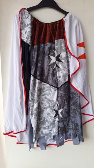 Disfraz Guerrera Medieval Templaria Mujer Nuevo