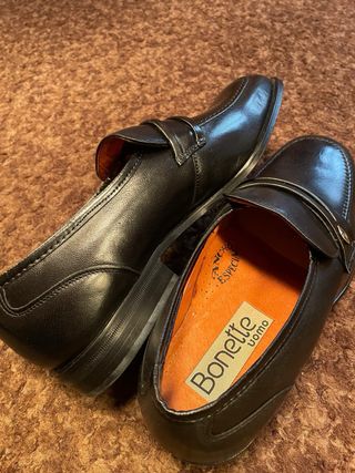 Mocasines Bonette Hombre Talla 42 Negro Nuevos