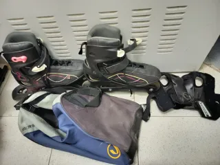 Patines en línea adultos + protecciones