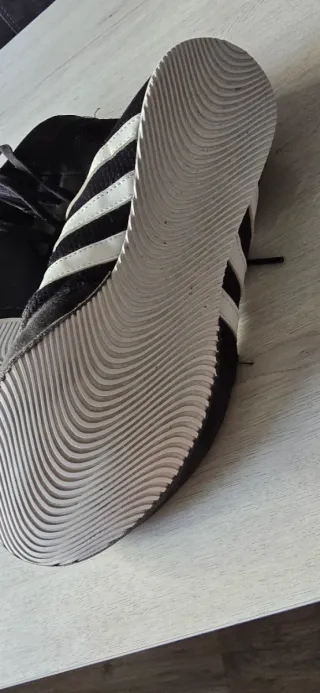 Botas Boxeo Adidas Negras Blancas