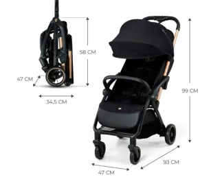 Kinderkraft APINO Silla de Paseo bebé, Carrito.