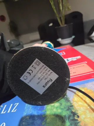 Lámpara Lava Azul y Plateada