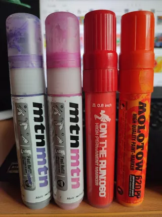 Pack 4 Rotuladores Graffiti MTN